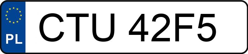 Numer rejestracyjny CTU42F5 posiada HONDA CR-V ES