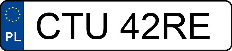 Numer rejestracyjny CTU 42RE posiada SKODA FABIA - CTU42RE