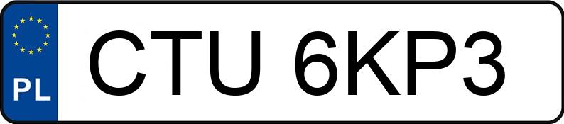 Numer rejestracyjny CTU 6KP3 posiada HYUNDAI Tucson 1.6 GDI MR`15 E6 Tour de Pologne MR 16 - CTU6KP3