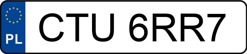 Numer rejestracyjny CTU 6RR7 posiada OPEL Astra Classic III MR`10 E5 Astra Classic III MR`10 E5 - CTU6RR7