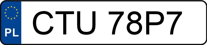 Numer rejestracyjny CTU 78P7 posiada BMW 525 D - CTU78P7 Numer rejestracyjny CTU 78P7 posiada BMW 525 D - CTU78P7