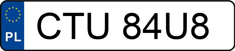 Numer rejestracyjny CTU 84U8 posiada BMW 325i Cabrio Kat. E36 - CTU84U8 Numer rejestracyjny CTU 84U8 posiada BMW 325i Cabrio Kat. E36 - CTU84U8