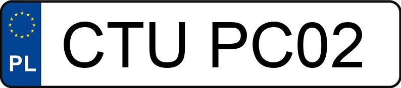 Numer rejestracyjny CTU PC02 posiada Volvo V70 - CTUPC02