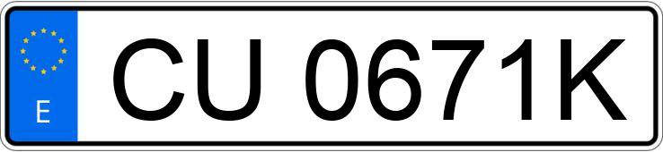 Numer rejestracyjny CU0671K posiada OPEL VECTRA