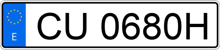 Numer rejestracyjny CU0680H posiada RENAULT 19