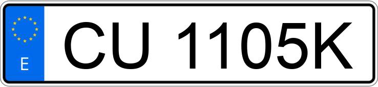 Numer rejestracyjny CU1105K posiada MITSUBISHI GALANT