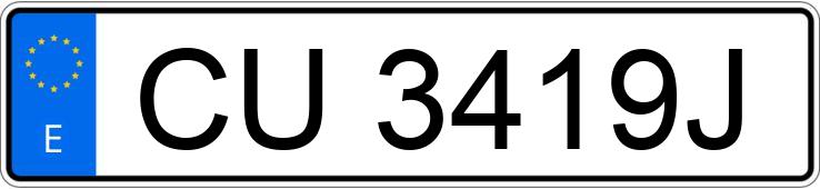 Numer rejestracyjny CU3419J posiada CITROEN C-15
