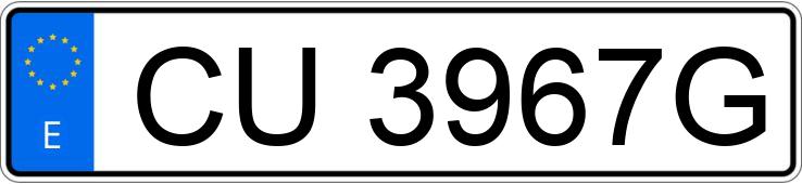 Numer rejestracyjny CU3967G posiada CITROEN C-15