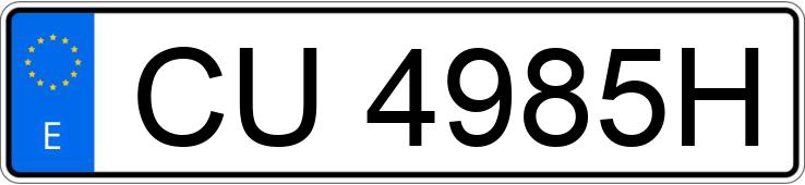 Numer rejestracyjny CU4985H posiada BMW SERIE 3