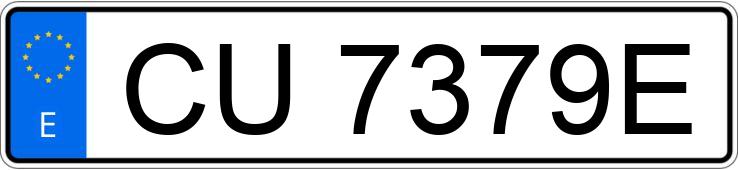 Numer rejestracyjny CU7379E posiada CITROEN C-15