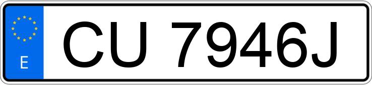 Numer rejestracyjny CU7946J posiada NISSAN ALMERA