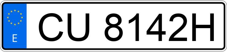 Numer rejestracyjny CU8142H posiada TOYOTA CARINA E