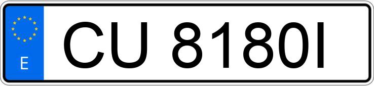 Numer rejestracyjny CU8180I posiada ROVER 414