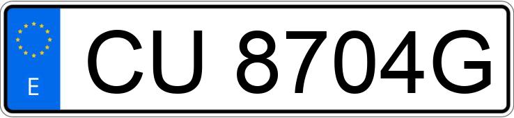 Numer rejestracyjny CU8704G posiada HONDA CBR 600