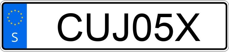 Numer rejestracyjny CUJ05X posiada Tesla Model 3 Numer rejestracyjny CUJ05X posiada Tesla Model 3