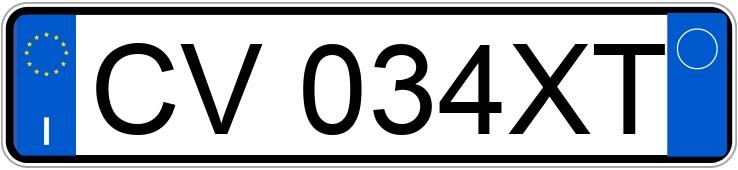 Numer rejestracyjny CV034XT posiada CITROEN C3 1a serie