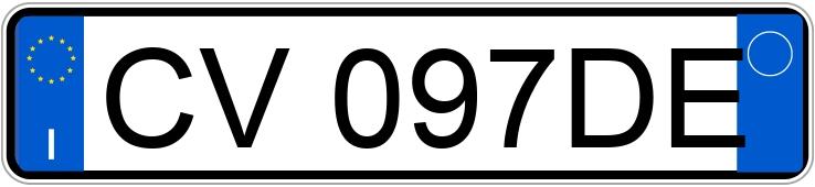 Numer rejestracyjny CV097DE posiada OPEL Zafira