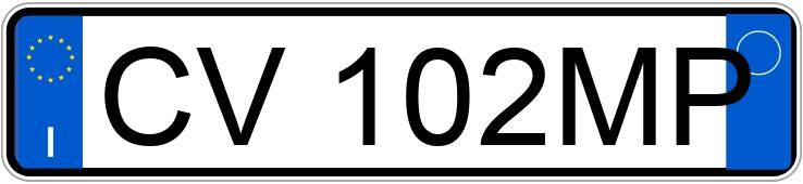 Numer rejestracyjny CV102MP posiada FIAT Punto 3a serie