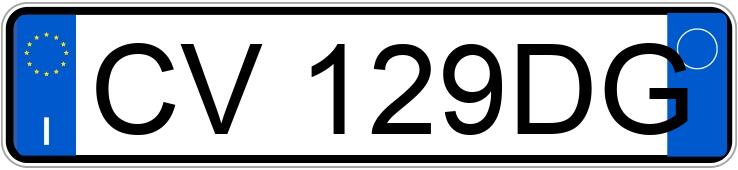 Numer rejestracyjny CV129DG posiada BMW Serie 3