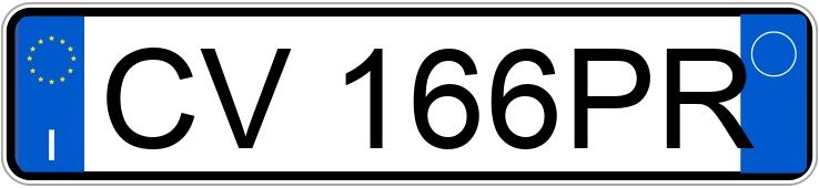 Numer rejestracyjny CV166PR posiada MITSUBISHI Colt 6a serie