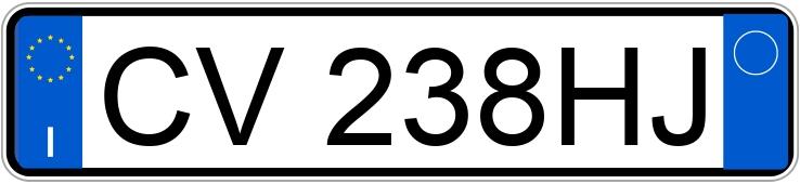 Numer rejestracyjny CV238HJ posiada TOYOTA Yaris