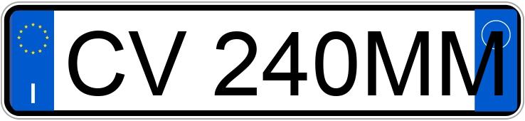 Numer rejestracyjny CV240MM posiada FIAT Punto 3a serie