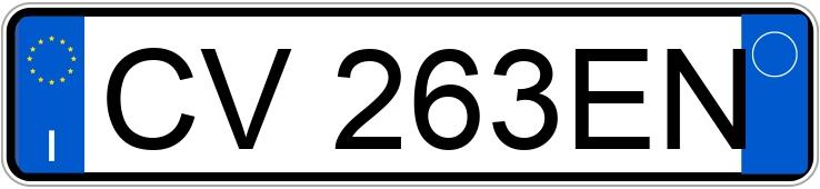 Numer rejestracyjny CV263EN posiada SEAT Ibiza 3a serie