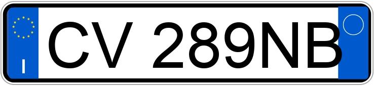 Numer rejestracyjny CV289NB posiada HONDA Jazz 1a serie 01-08