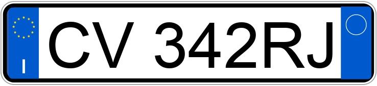 Numer rejestracyjny CV342RJ posiada MINI Mini 2a serie