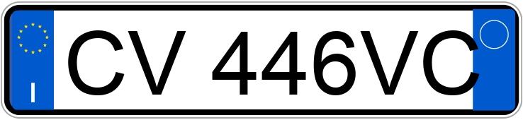 Numer rejestracyjny CV446VC posiada FIAT Multipla 2a serie