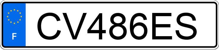 Numer rejestracyjny CV486ES posiada FIAT 500