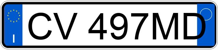 Numer rejestracyjny CV497MD posiada KIA Sportage 2a serie