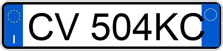 Numer rejestracyjny CV504KC posiada VOLKSWAGEN Golf 5a serie Numer rejestracyjny CV504KC posiada VOLKSWAGEN Golf 5a serie