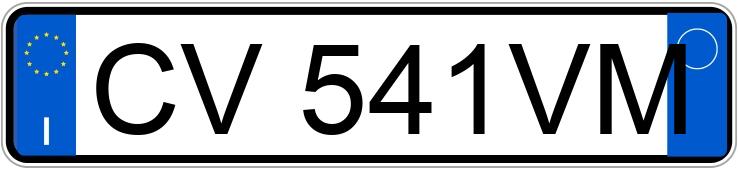 Die Registrierungsnummer CV541VM hat Fiat Stilo