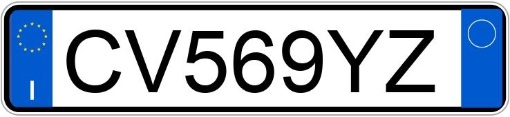 Numer rejestracyjny CV569YZ posiada PEUGEOT 206