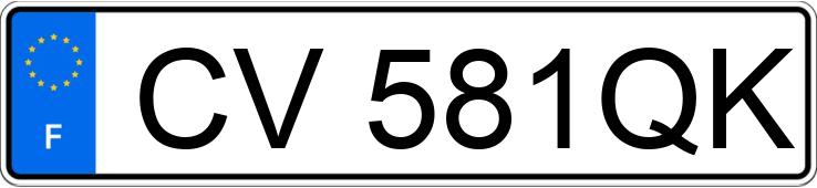 Numer rejestracyjny CV581QK posiada PEUGEOT 207