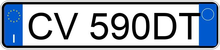 Numer rejestracyjny CV590DT posiada ALFA ROMEO 147 2a serie