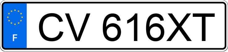 Registreringsnummeret CV616XT har FORD ECOSPORT