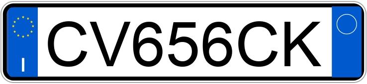 Numer rejestracyjny CV656CK posiada FIAT Punto 3a serie