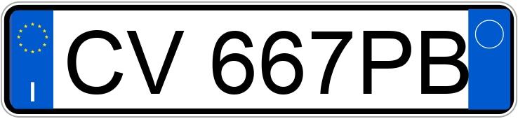 Numer rejestracyjny CV667PB posiada FIAT Punto 3a serie