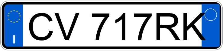 Numer rejestracyjny CV717RK posiada LANCIA Ypsilon