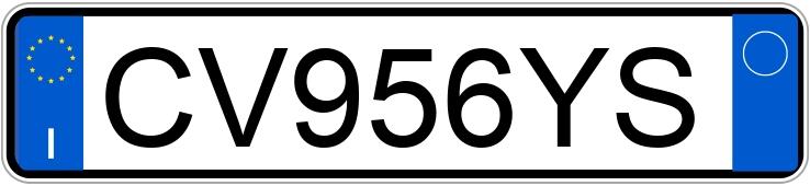 Numer rejestracyjny CV956YS posiada VOLKSWAGEN Golf 5a serie