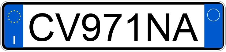 Numer rejestracyjny CV971NA posiada SMART fortwo 1a serie