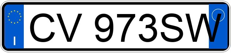 Numer rejestracyjny CV973SW posiada PEUGEOT 307