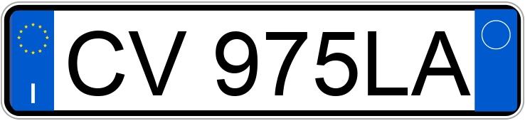 Numer rejestracyjny CV975LA posiada FERRARI F430