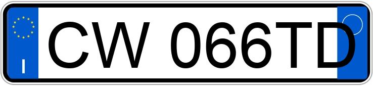 Numer rejestracyjny CW066TD posiada CITROEN C4