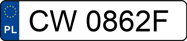 Numer rejestracyjny CW 0862F posiada CITROEN XSARA PICASSO - CW0862F