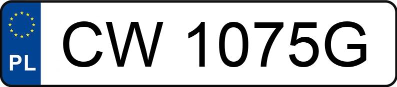 Numer rejestracyjny CW 1075G posiada MERCEDES-BENZ A 150 - CW1075G