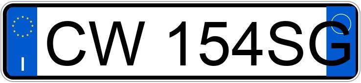Numer rejestracyjny CW154SG posiada FERRARI 612 Numer rejestracyjny CW154SG posiada FERRARI 612