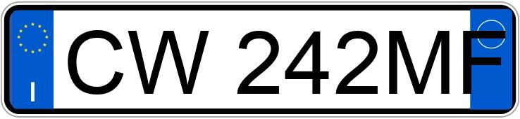 Numer rejestracyjny CW242MF posiada MINI Mini 2a serie Numer rejestracyjny CW242MF posiada MINI Mini 2a serie